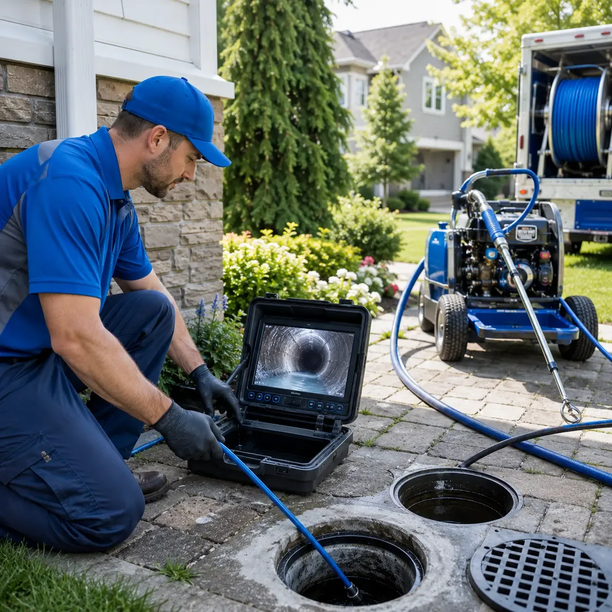 Outdoor drain cleaning professionals serving Hazleton, PA